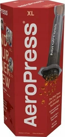 Aparat për kafe AeroPress AeroPress XL, 500 ml, plastikë, i zi/transparent