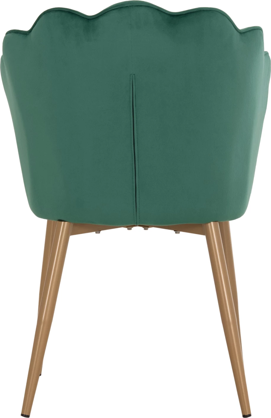 Karrige FH8737.03 kadife jeshile me kornizë metalike ari 48x48x85 cm., set prej 2 copë