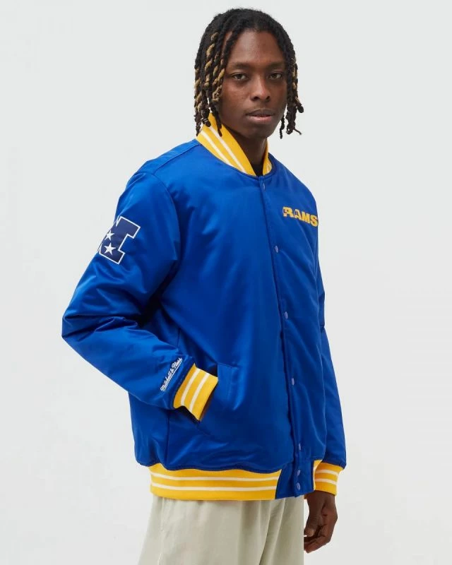 Jakne për meshkuj Mitchell & Ness, Los Angeles Rams, blu