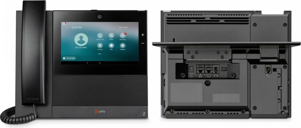 Telefon zyre Poly CCX 700 SIP PoE, 7 inç, Ekran me prekje, Kamerë, Wi-Fi, Bluetooth, Zi