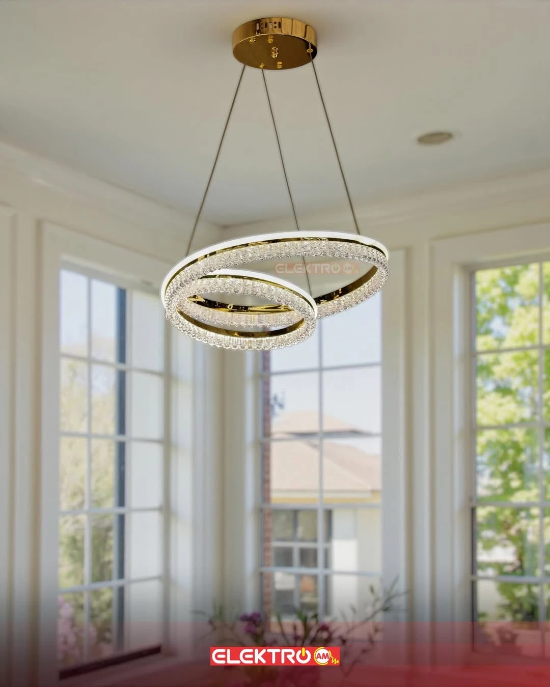 Abazhur LED i Varur me Kristale 8045 GD