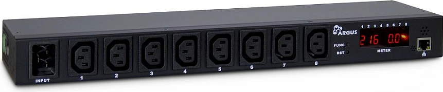 PDU Inter-Tech SW-0816, shirit rryme i kontrollueshëm, 8 dalje IEC, 1U rack