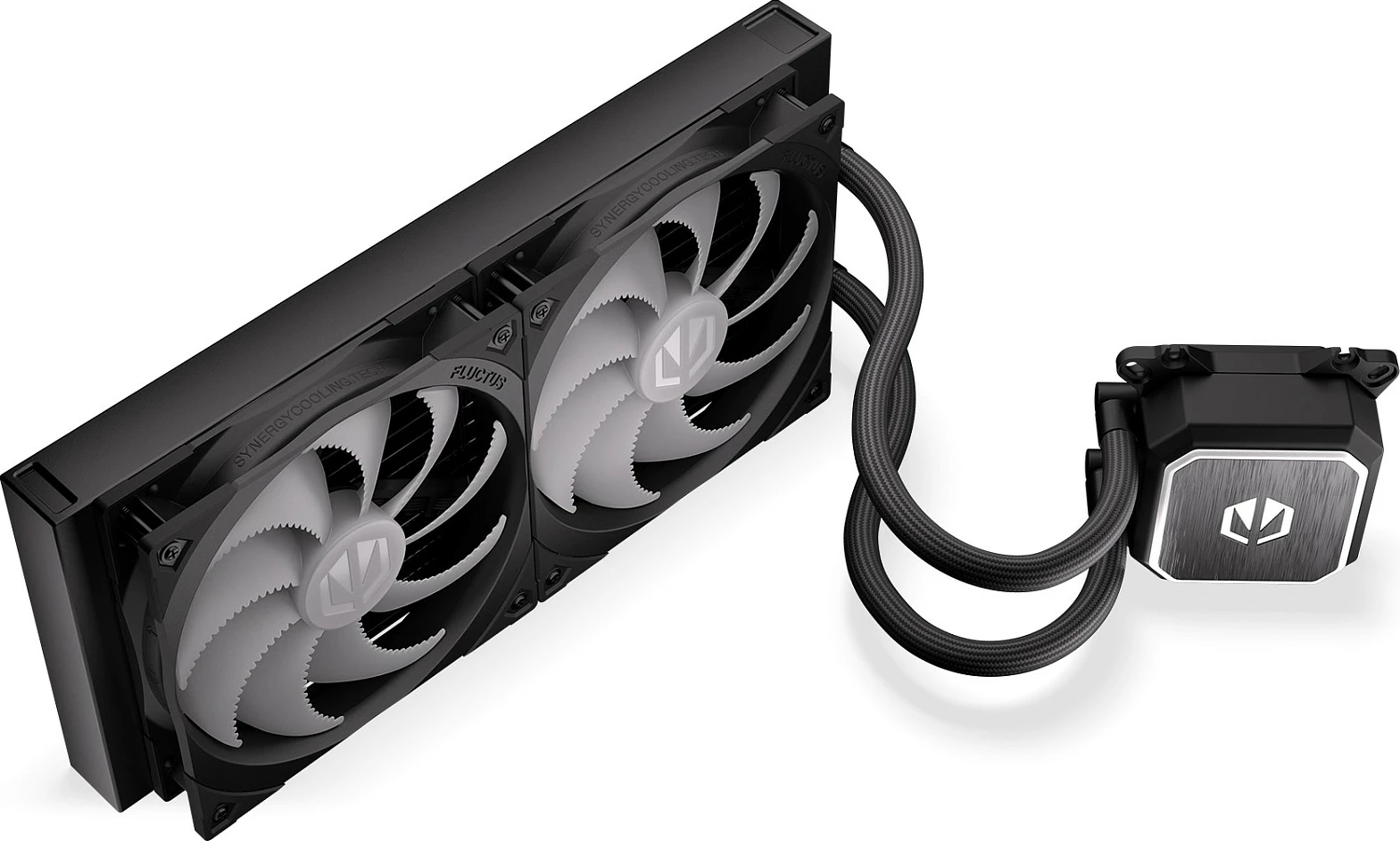 Ftohës uji AIO për CPU Endorfy Navis F280 ARGB, 280mm, 2x140mm PWM, i zi