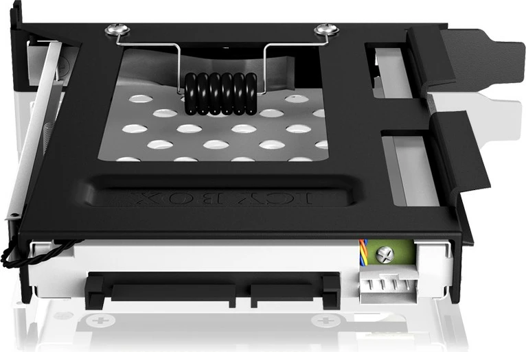 Kasë ICY BOX për 2.5" SATA HDD/SSD, PCI slot, e zezë