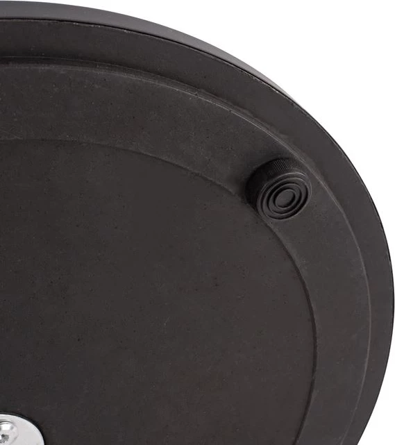 Bazë tavoline metalike, ngjyrë e zezë matte, 45x72 me rregullues FH419.11