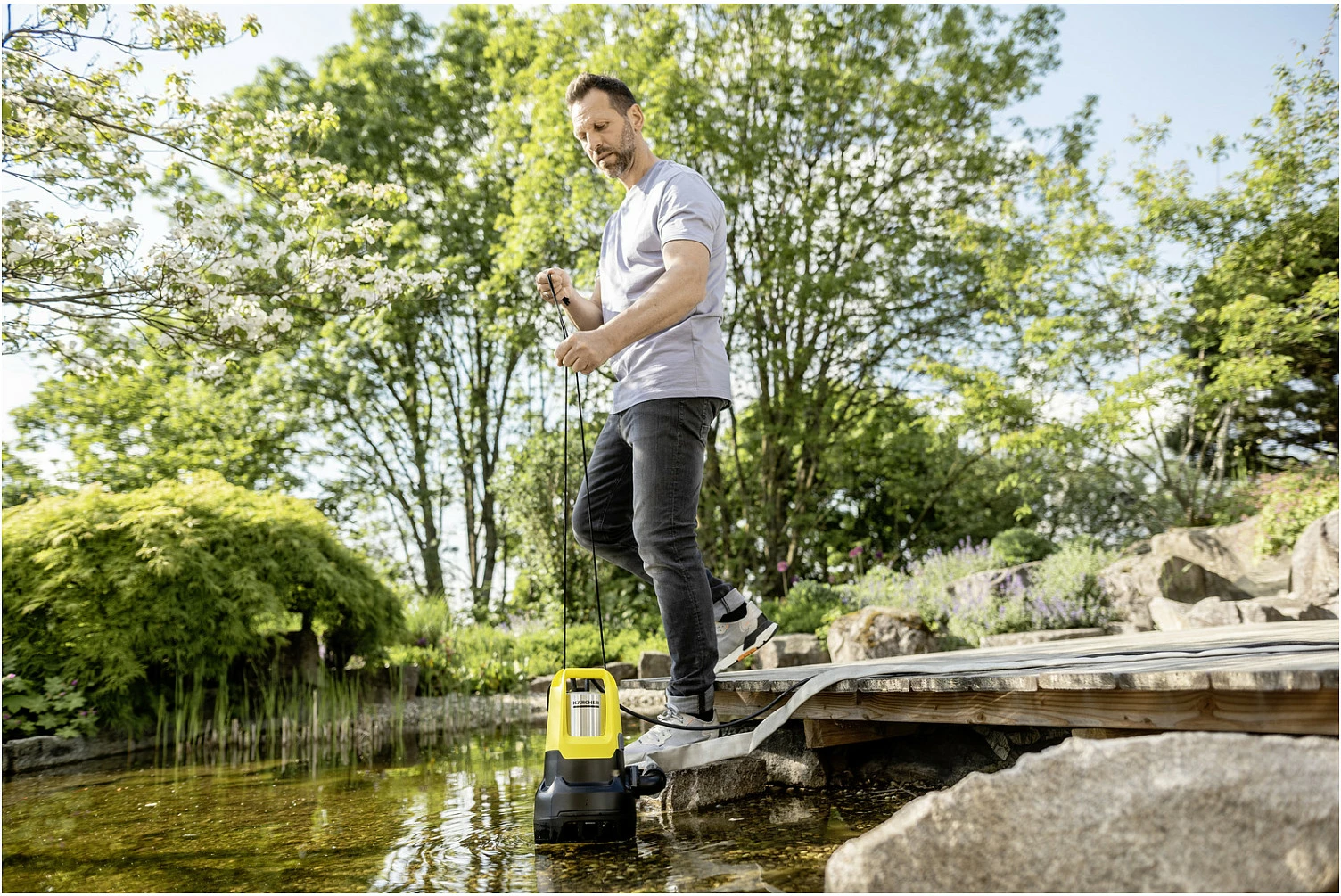Pompë zhytëse Kärcher SP 22.000 Dirt Level Sensor, 750 W, për ujë të ndotur, verdhë/zezë