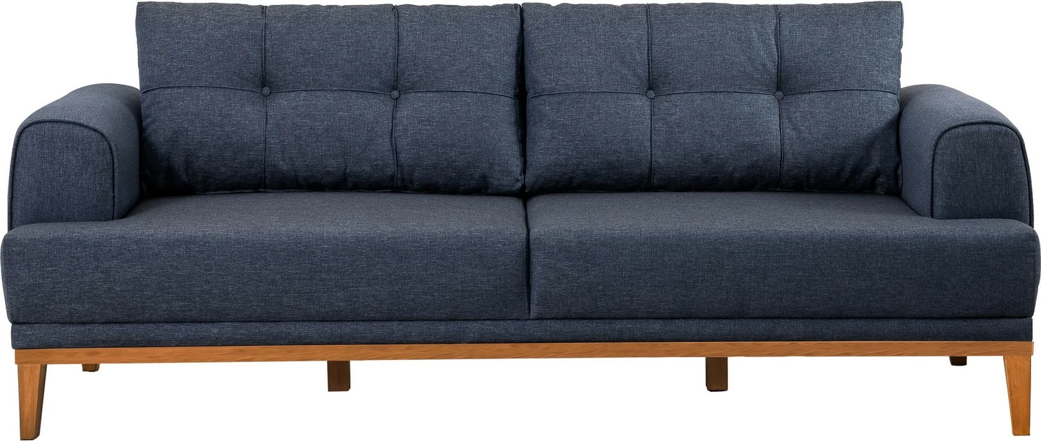 Set divanësh Atelier del Sofa, Vina, ngjyrë kaltër e errët, këmbë druri Atlantic Pine
