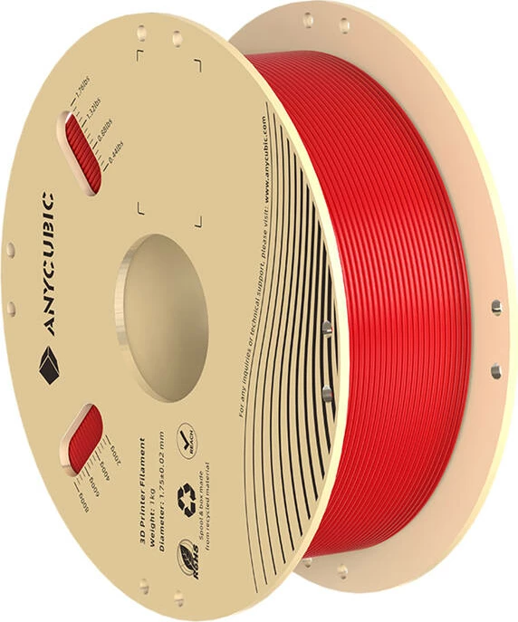 Filament PLA Anycubic 1 KG, 1.75mm, i kuq