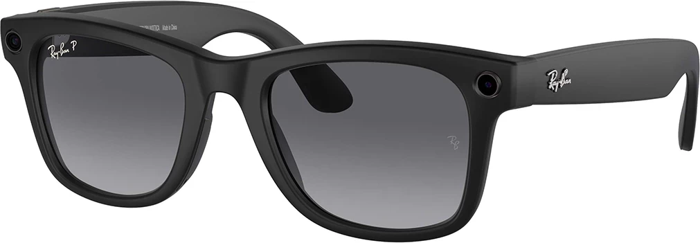 Syze smart Ray-Ban Meta Wayfarer Gen 2 RW4012 (601ST350), 32 GB, kamerë 12 MP, 150/50, Matte Black