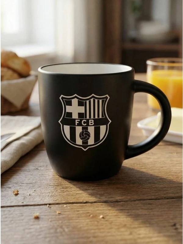 Filxhan qeramike FC Barcelona BC1027, i zi 325ml