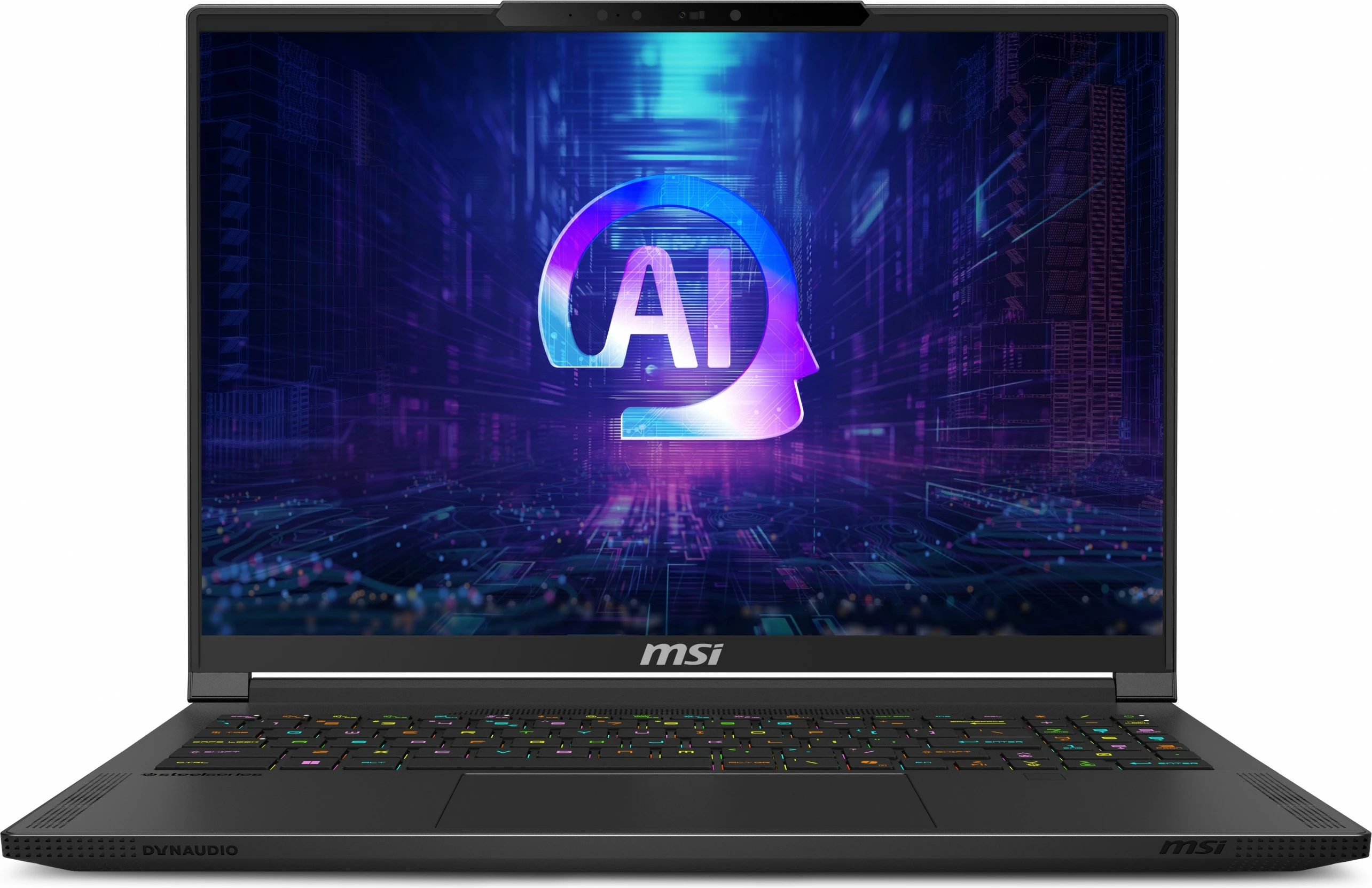 Laptop MSI Stealth A16 AI+ A3XWIG-043, Ryzen AI 9 HX 370, RTX 5080, 32GB RAM, 2TB SSD, 16 inch, e zezë