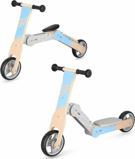 Skuter 2-në-1 për fëmijë Spokey WOO-RIDE MULTI 940906, me ulëse, max 40 kg, blu