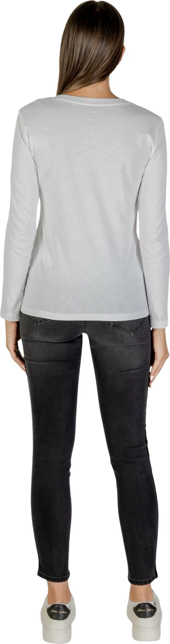 Maicë me mëngë të gjata për femra Armani Exchange XW001456 AF10356, e bardhë [Madhësia: M]