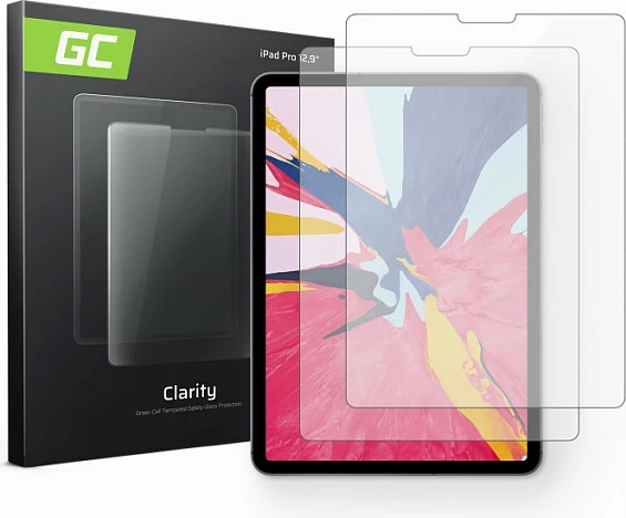 Mbrojtës ekrani Green Cell GC Clarity për iPad Pro 12.9", 9H, 2 copë, transparent