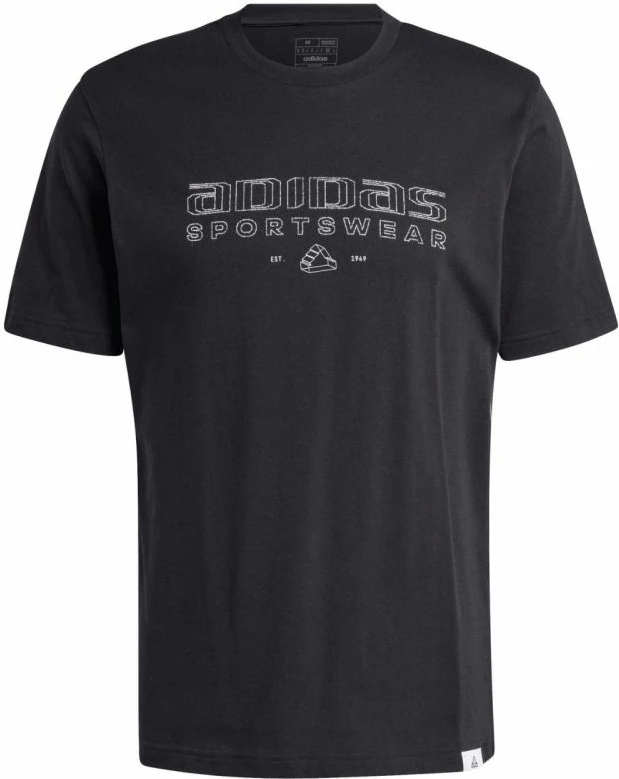 Maicë për meshkuj adidas, e zezë