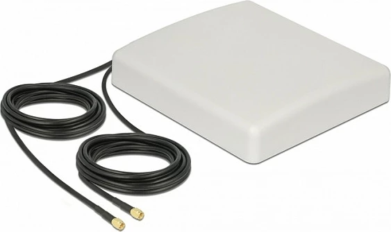 Antenë drejtimore DeLOCK 89890, 8 dBi, SMA, kabllo 5 m, për LTE/UMTS/GSM/WLAN, e bardhë