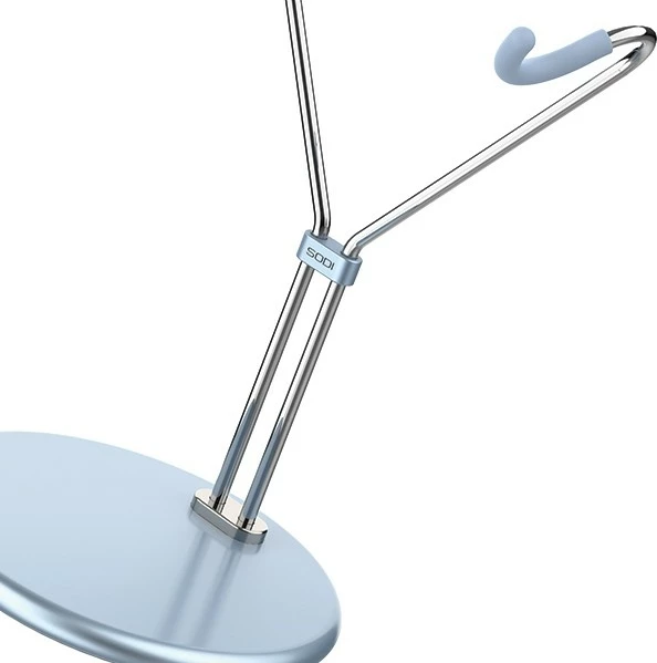 Mbajtëse kufjesh SODI SAM-300 për AirPods Max, stand tavoline, alumini/inoks, blu