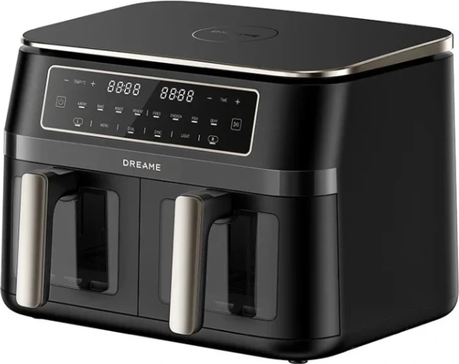 Fritezë me ajër të nxehtë DREAME Tasti DZ30, double 11 L (2x5.5 L) 3000 W, e zezë