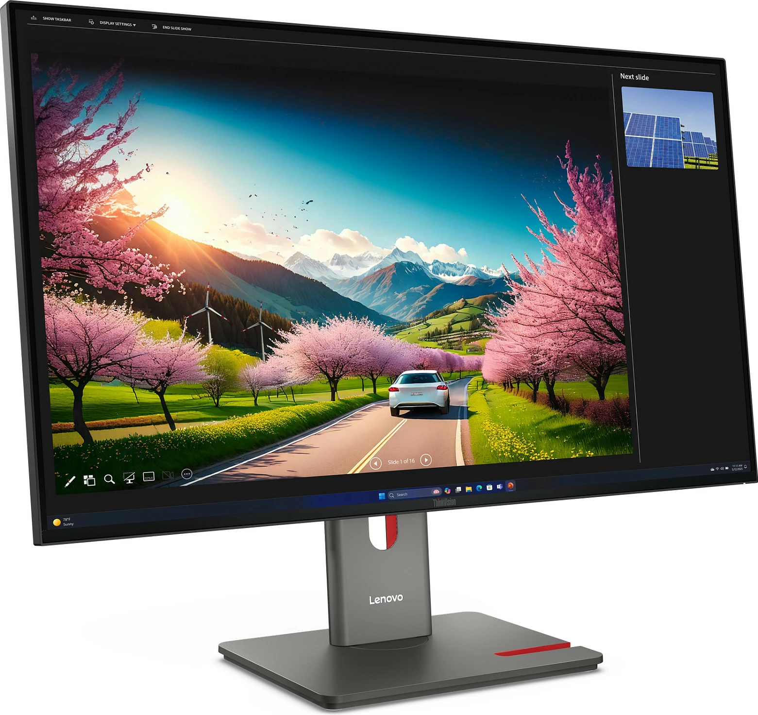 Monitor Lenovo ThinkVision P32UD-40, 31.5", 4K UHD, Thunderbolt, USB Hub, Raven Black
