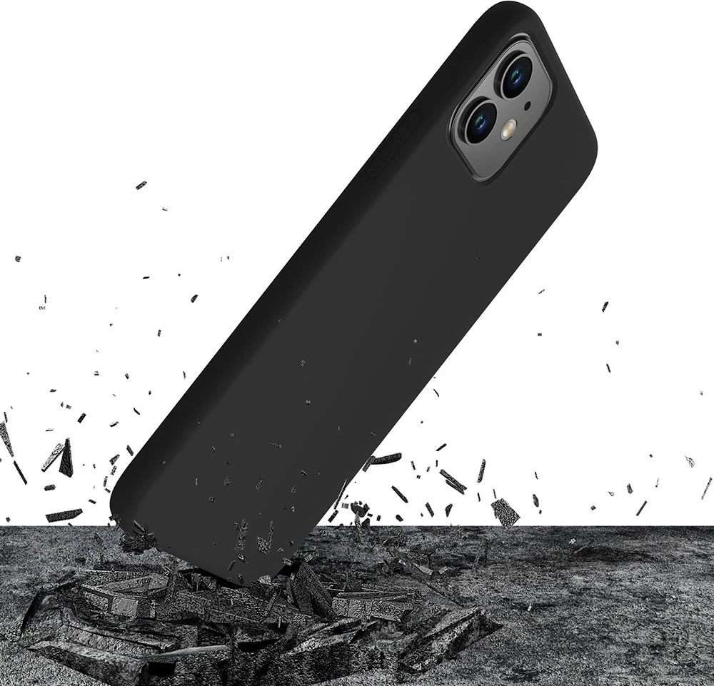 Mbështjellës silikon për iPhone 11 3mk Protection, i zi