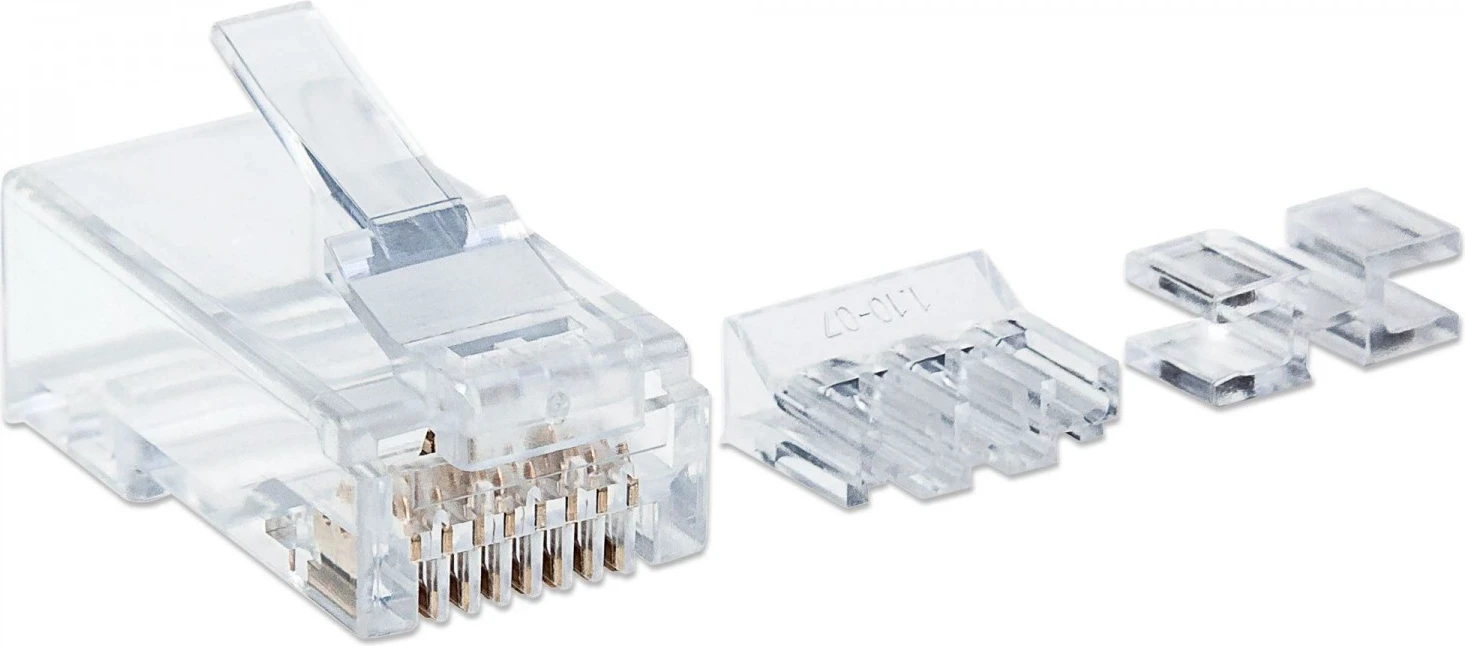 Konektorë Intellinet, RJ45 Cat6a UTP, transparent