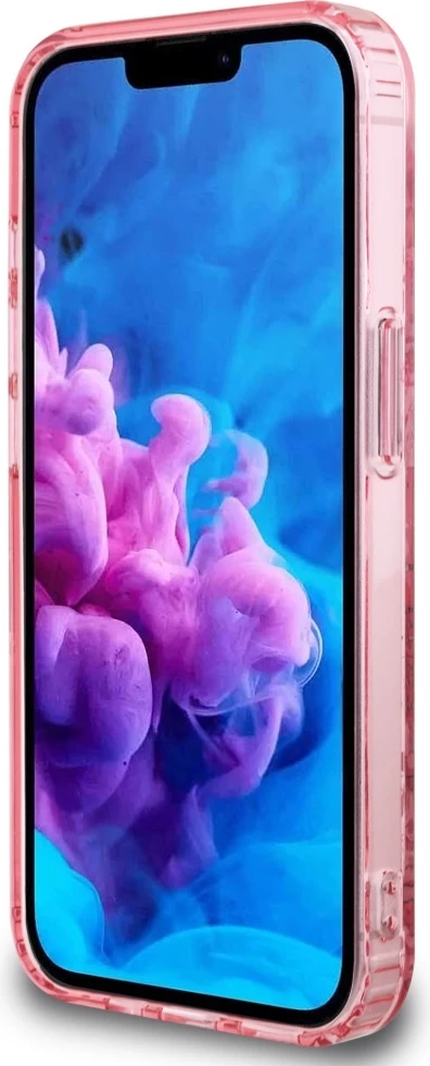 Mbështjellës Guess IML Flowers MagSafe për iPhone 16e, Rozë