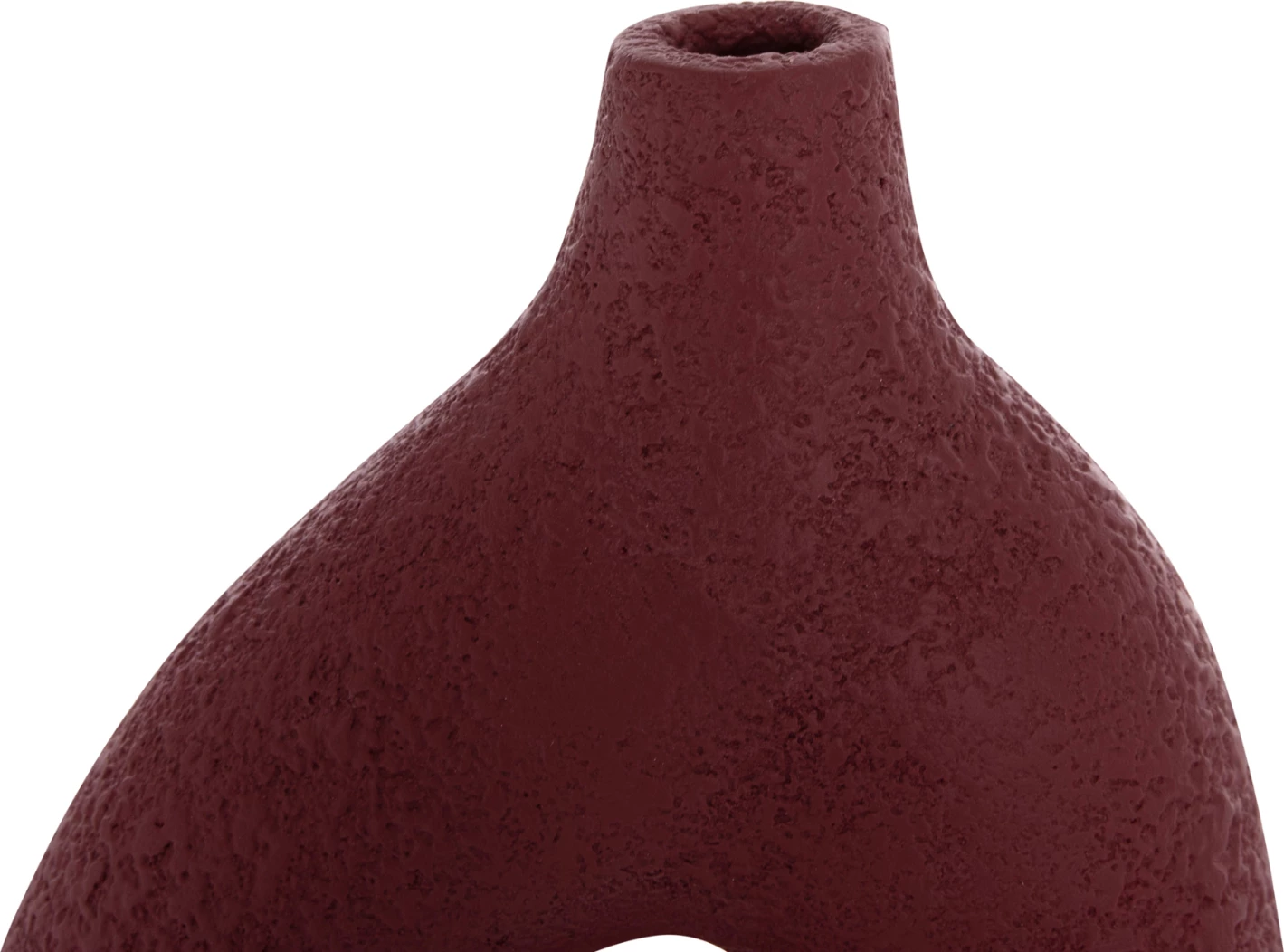 Vazo dekorative tavoline, terrakotë, ngjyrë e kuqe e errët, DECANT FH4667.06M, 17x6.5x20cm