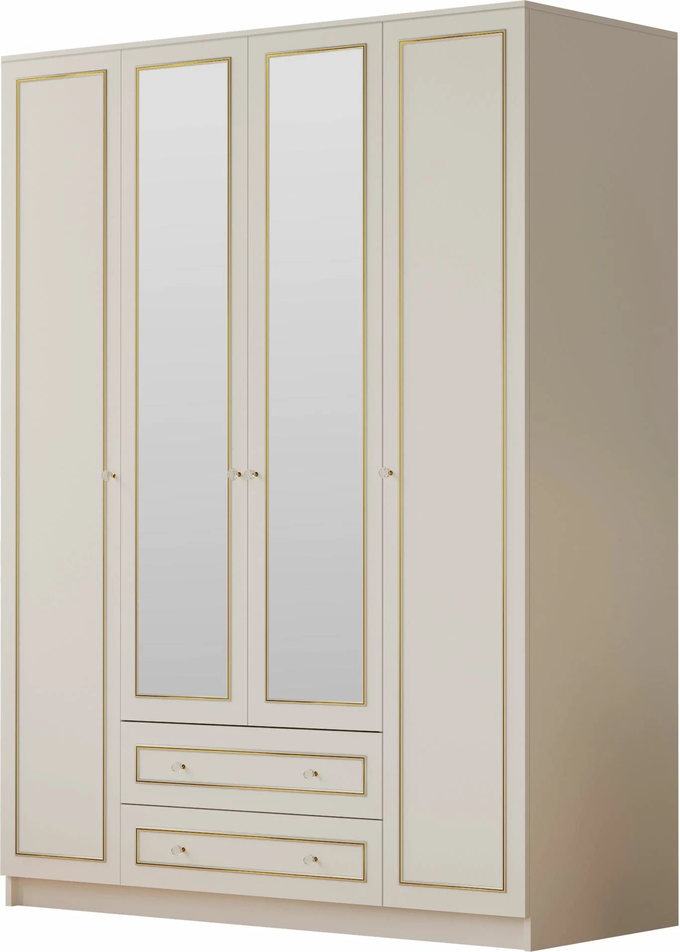 Dollap për rroba, ngjyrë e bardhë mat, Skye Decor, Rb-079-01