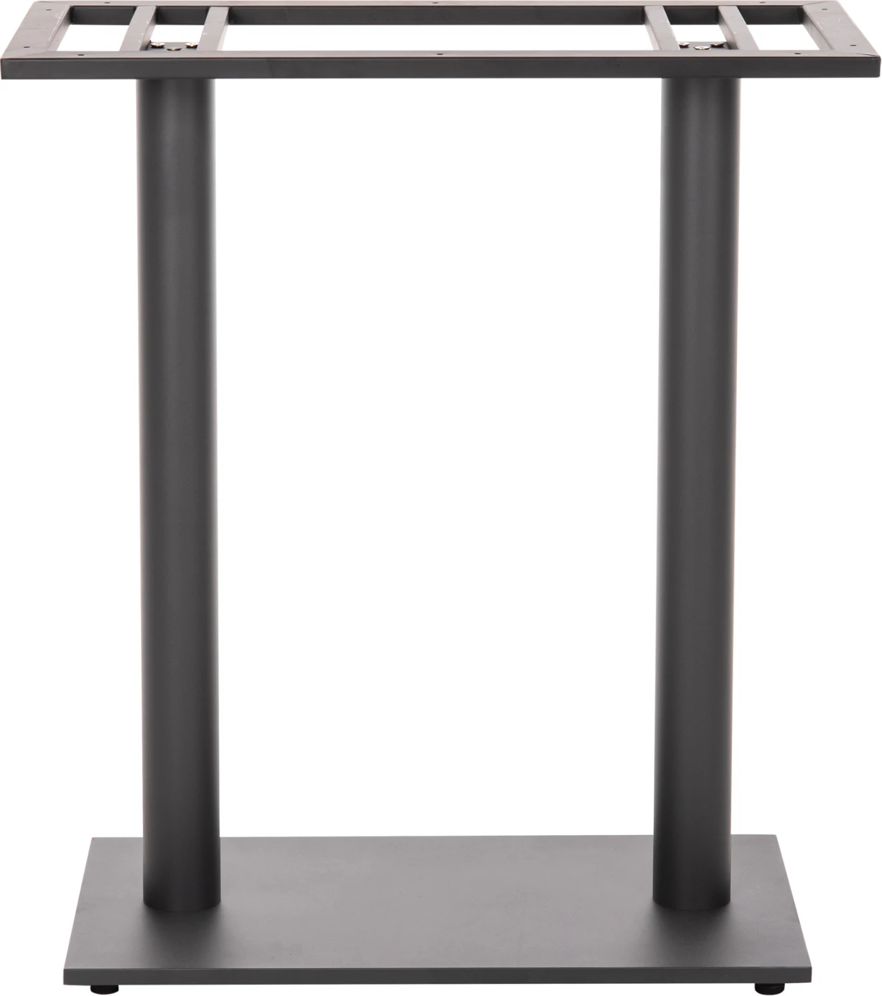 Bazë për tavolinë bar, FH478.20, lartësi mesatare, metal gri mat, 2-shtylla, 40x80x90 cm