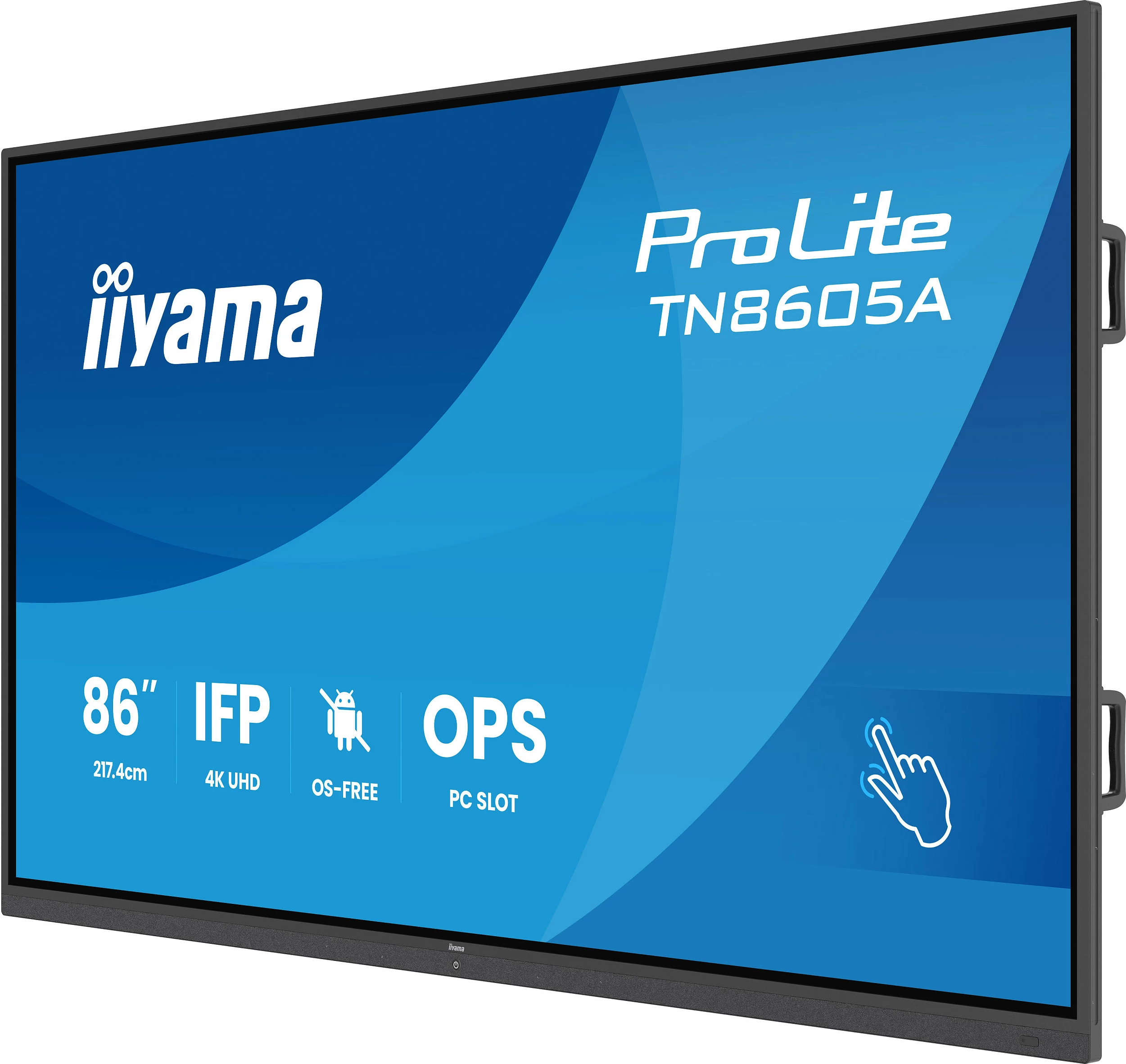 Ekran interaktiv iiyama ProLite TN8605A-B1AG, 86", 4K UHD, Touch, Anti-glare