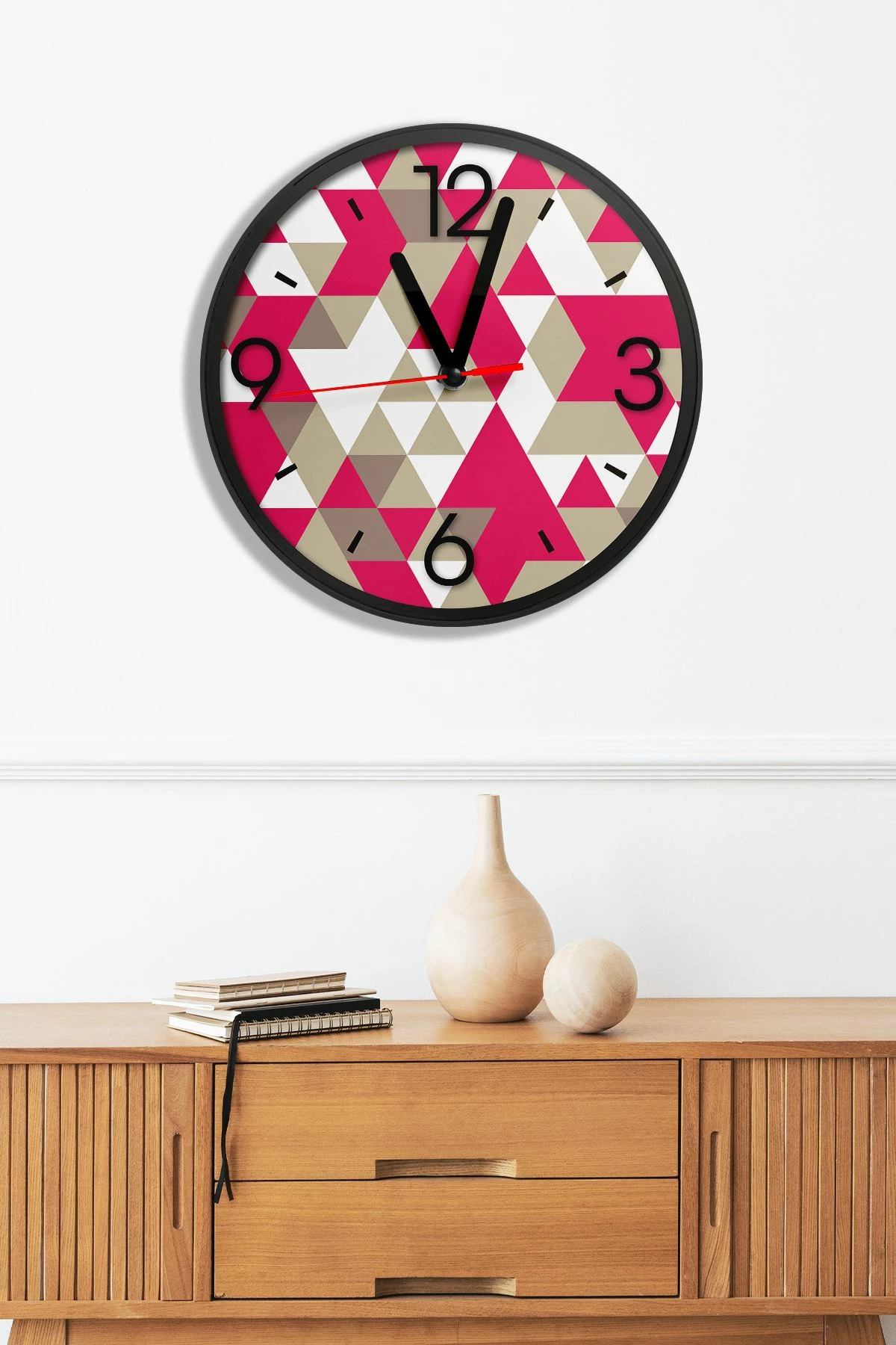 Orë dekorative MDF, shumëngjyrëshe, Wallity, Artavessa3Dclock19