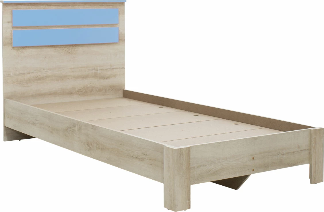 Krevat Looney, ngjyrë castillo-blu, 100x200cm