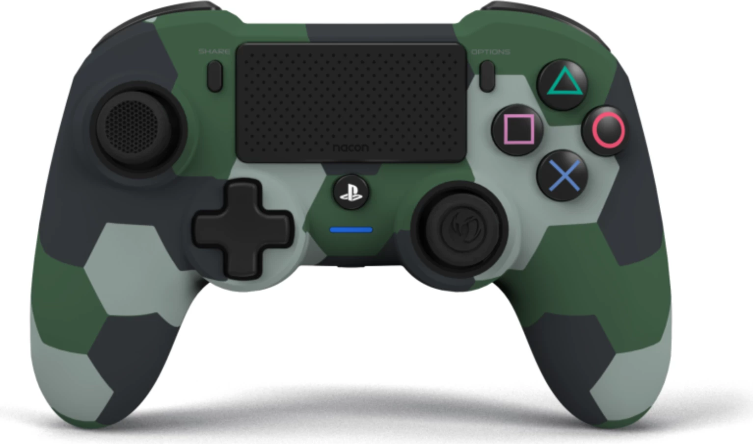 Kontrollor wireless Nacon Asymmetric PS4/PC, Bluetooth USB dongle, 1200 mAh, kamuflazh i gjelbër