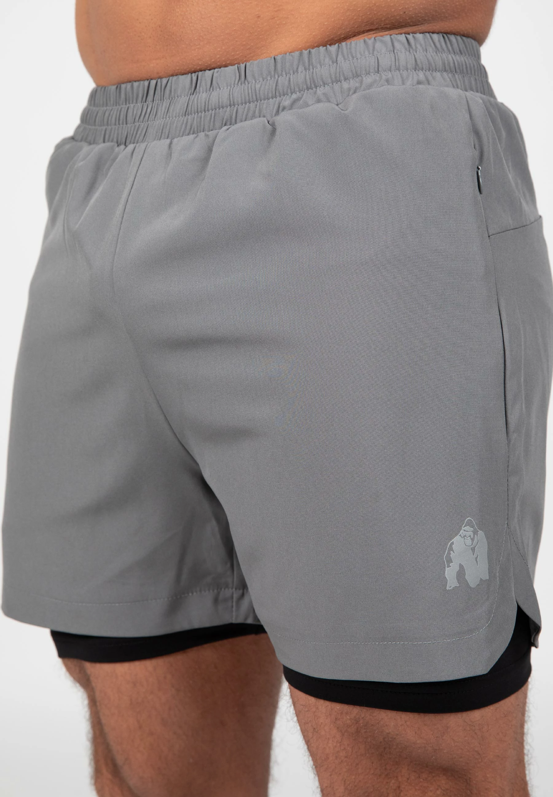 Cortez 2-in-1 Shorts - Anthracite [Madhësia: XL]