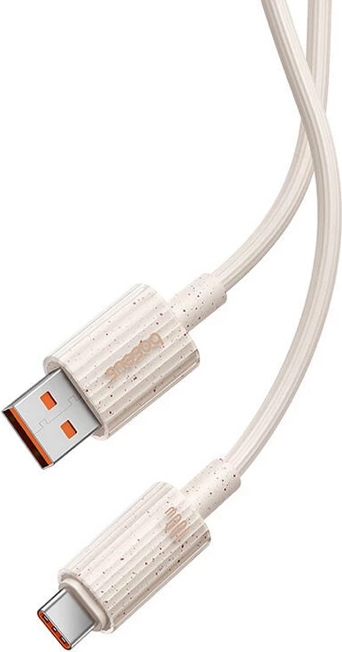 Kabllo karikimi i shpejtë Baseus Habitat Series USB në USB-C, 1m, 100W, rozë