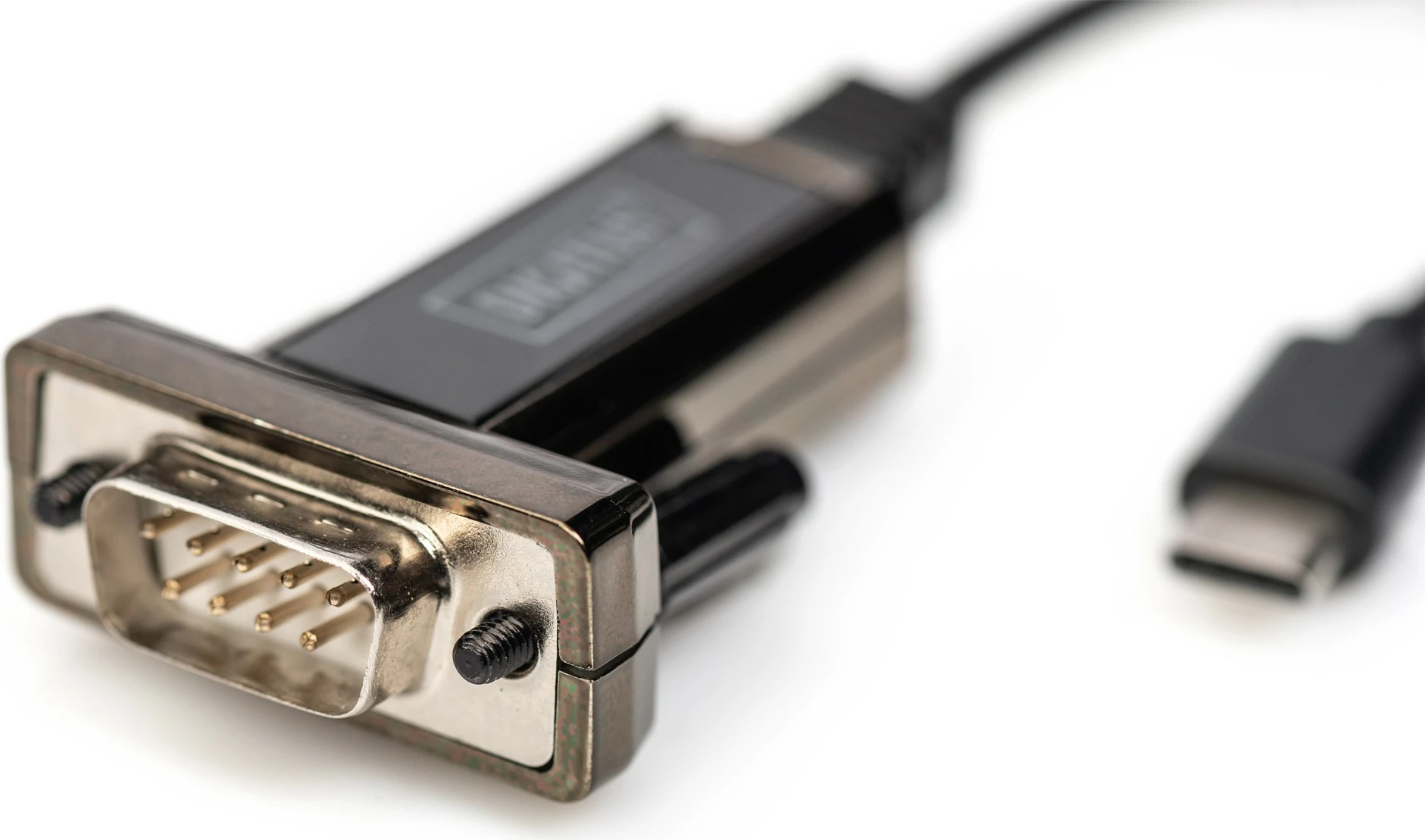 Adapter USB Type-C Digitus, 1 m, DB-9, Ngjyrë e zezë