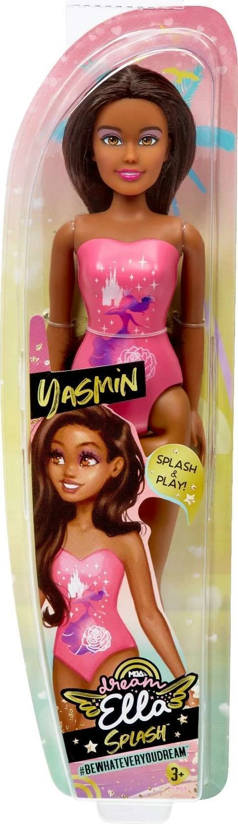 Kukull MGA Dream Ella Yasmin Splash Swim 578734, 29 cm, Color Change Surprise, rroba banje rozë