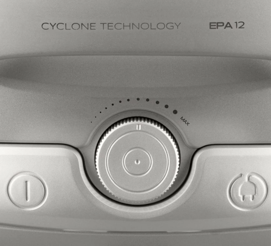 Fshesë me korrent pa qese, Amica Bagio Eco VM3042, 900 W, depozitë 1.5 L, filtër EPA 12, e zezë/argjendtë