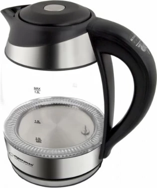 Vluese uji Esperanza EKK026 1.7L, 2200W, e zezë, xham 