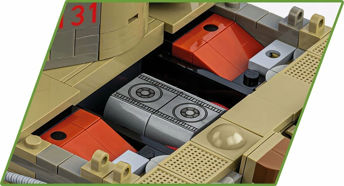 Set bllokesh ndërtimi Cobi Panzer VI Tiger No.131, 1275 pjesë, shkallë 1:28