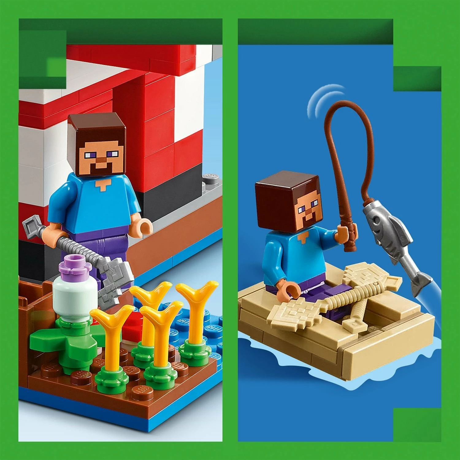 Set LEGO Minecraft LEGO 21270 The Mushroom Cow House, 500 copë, 8+