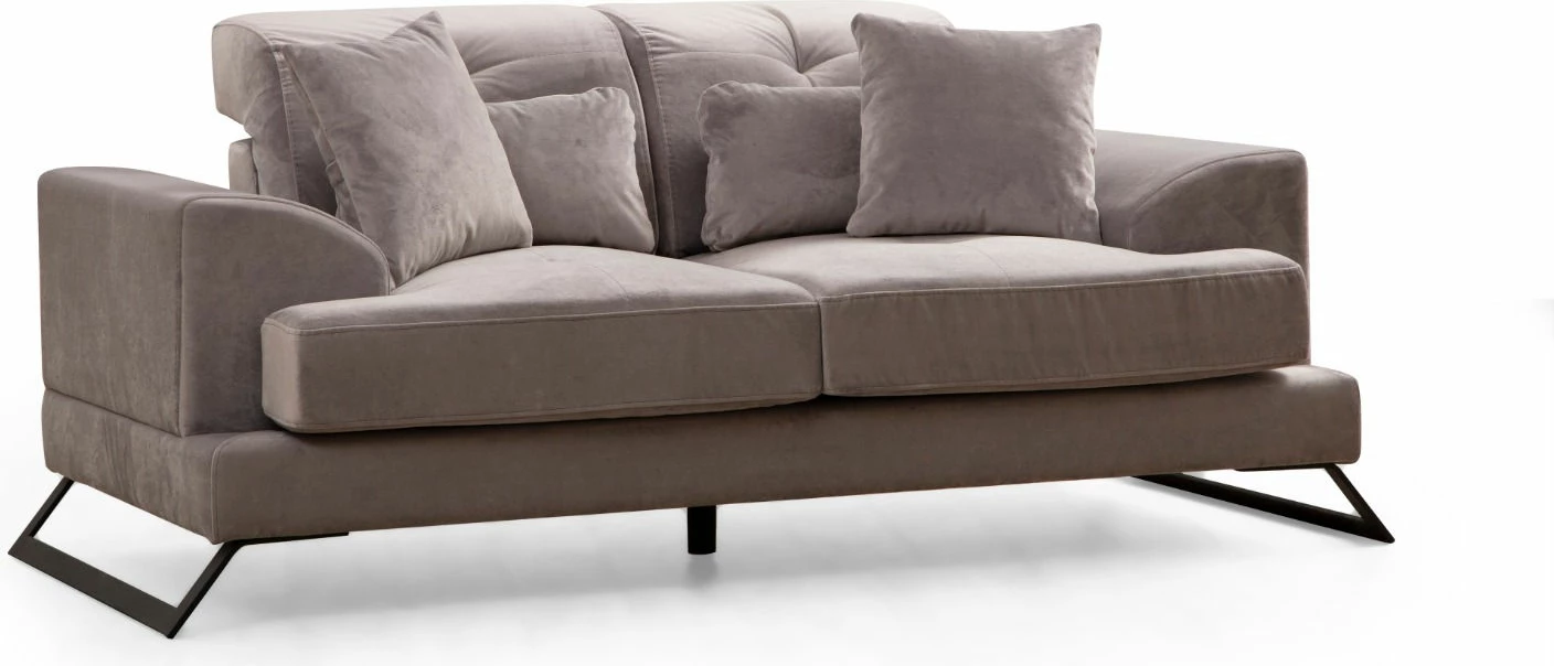 Divan dy ulëshe Atelier del Sofa, Frido, ngjyrë gri e çelët