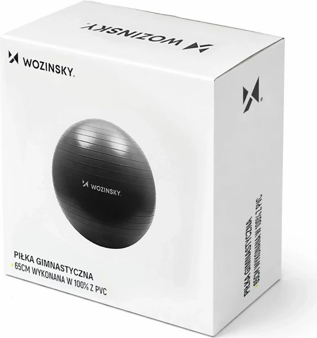 Top për ushtrime Wozinsky WGB65BB 65 cm, i zi