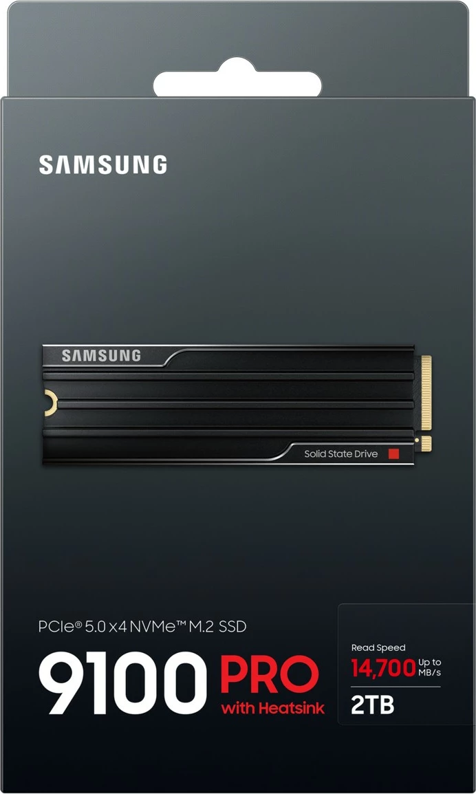 SSD Samsung 9100 PRO M.2 NVMe 2TB PCIe 5.0 me heatsink, i zi