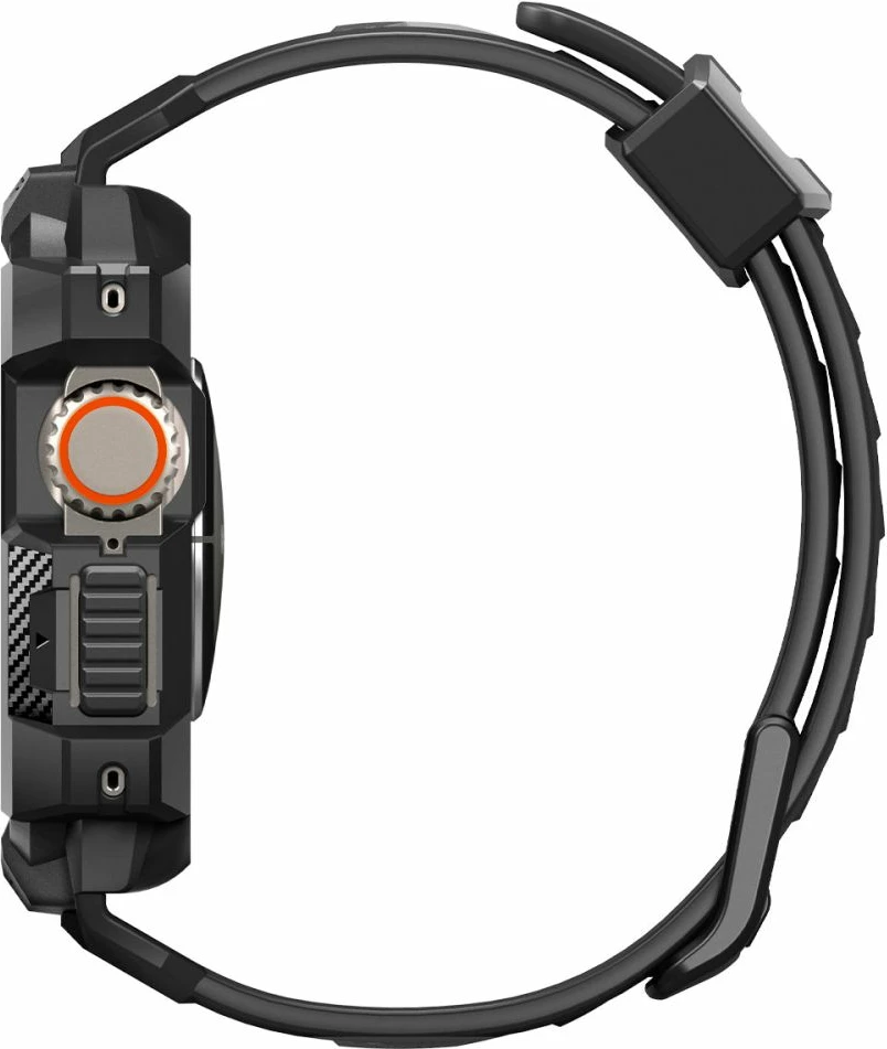 Mbështjellës Spigen Rugged Armor Pro për Apple Watch Ultra 49mm, i zi