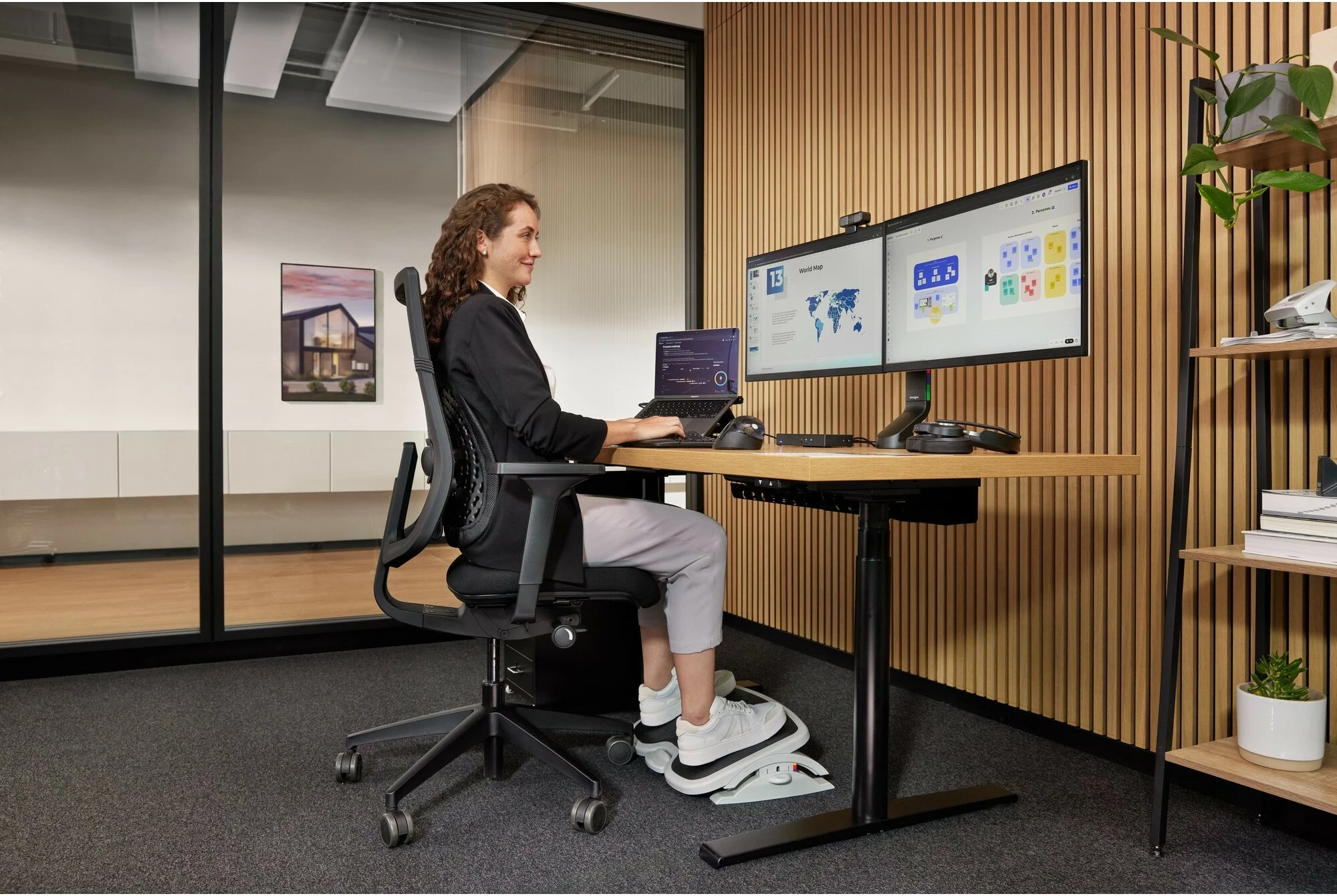 Maus Kensington Pro Fit Ergo Vertical Wireless, 1600 DPI, i zi