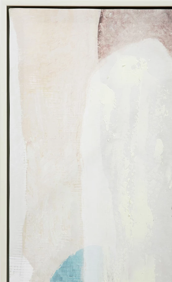 Pikturë dekorative në kanavacë, kornizë druri e bardhë, shumëngjyrëshe, 90x120x4cm