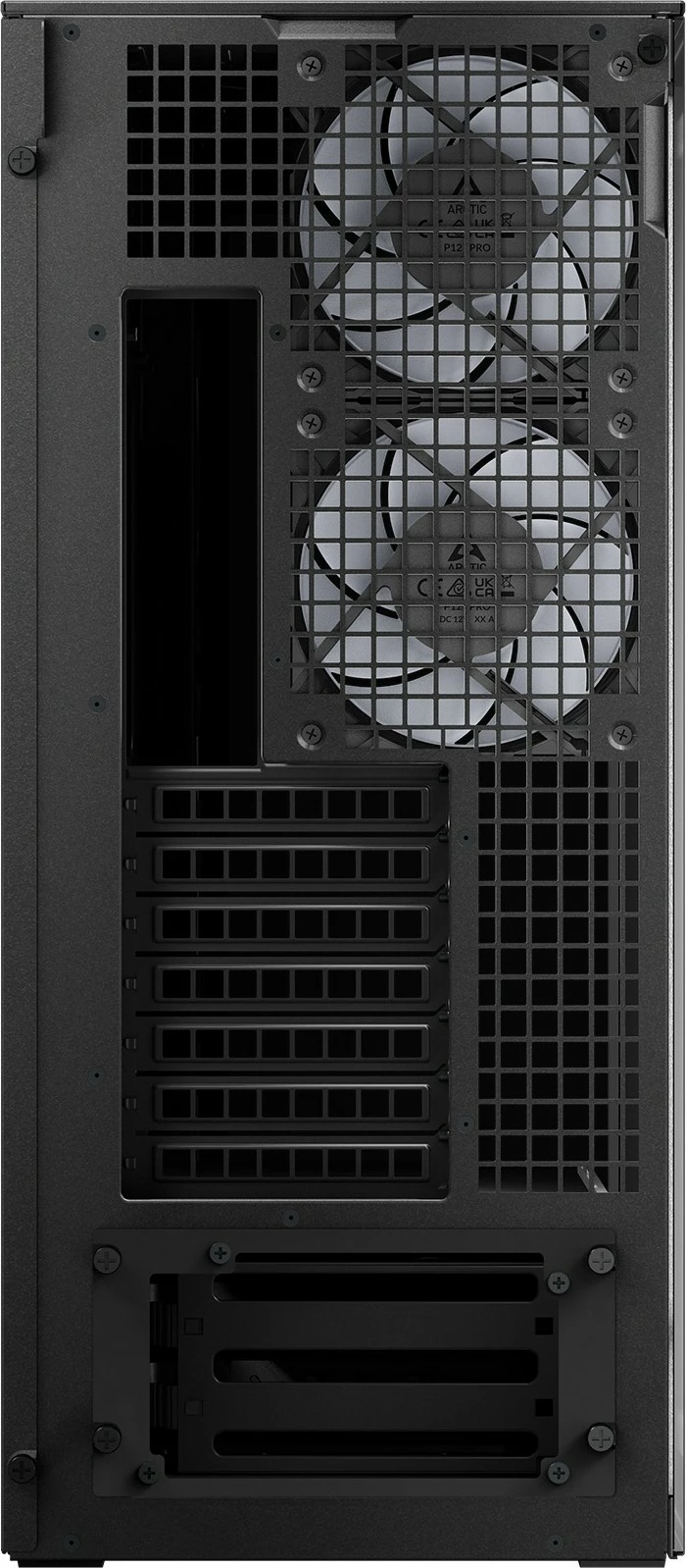 Kasë ARCTIC Xtender, Midi Tower, xham i temperuar, RGB, e zezë