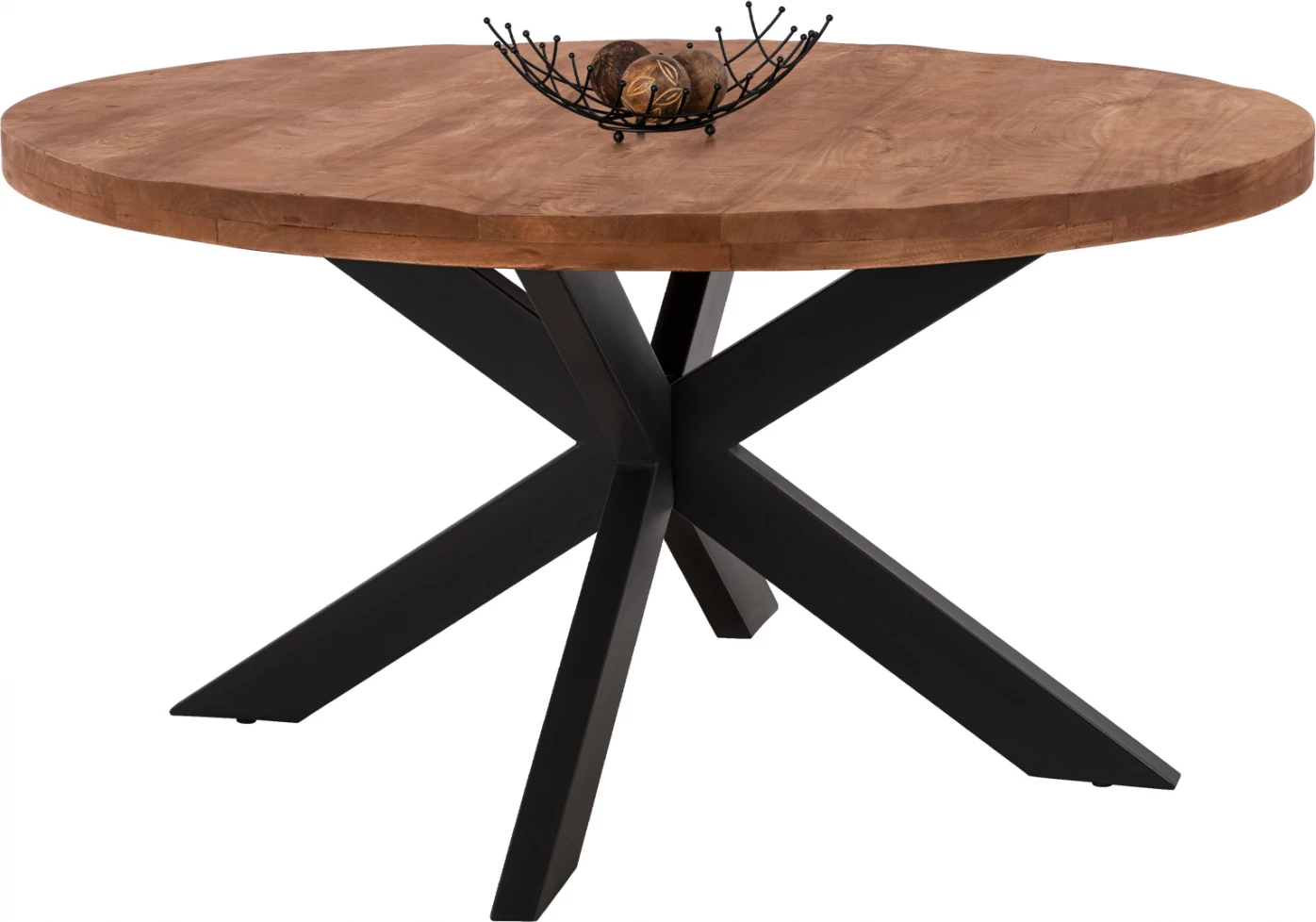 Tavolinë e rrumbullakët LEVINHO, dru mango i fortë 6cm, Φ150x78 cm, FH8485.11