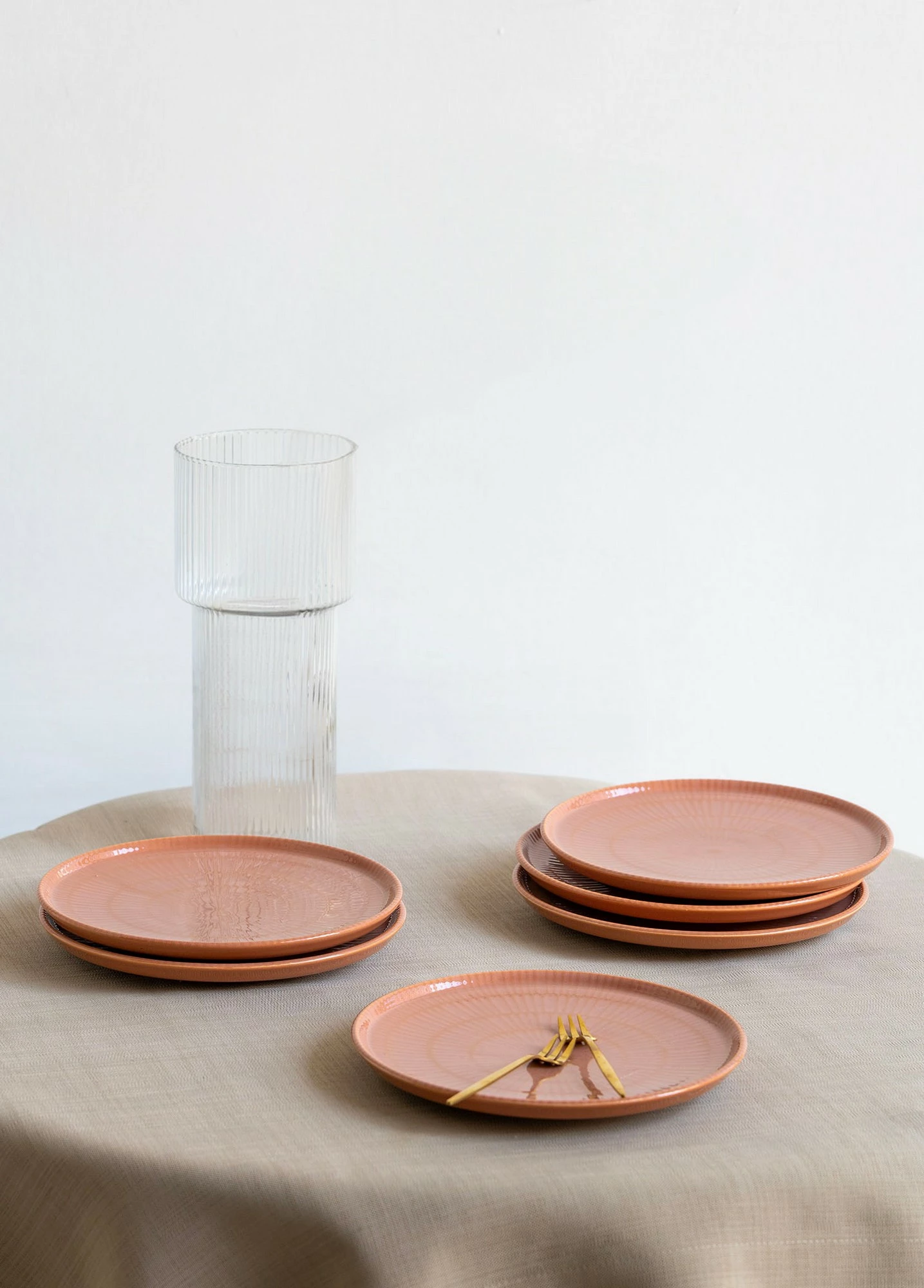 Set për servim torte (6 copë), Hermia, salmon, NON0027